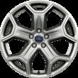 Lättmetallfälg 19" 5-ekrad, luster nickel 8 x 19-tums, inpressning (ET) 52,5. För däck 235/45 R19 2 056 753 3.