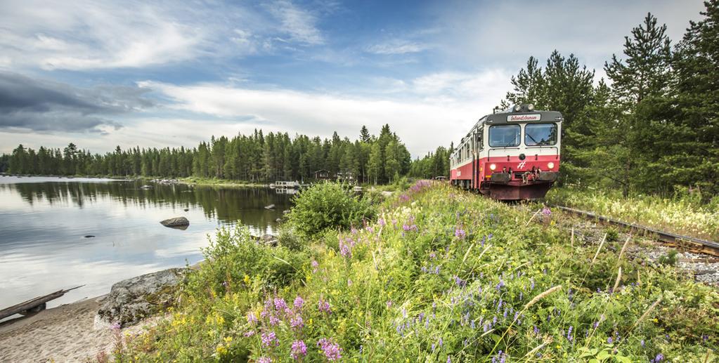 Sundsvall Harstad Narvik Arvidsjaur Örnsköldsvik Kiruna Gällivare Jokkmokk Jörn Umeå Piteå Skellefteå Luleå Haparanda Kliv av mitt i äventyret Inlandsbanan är inte som andra tåg.