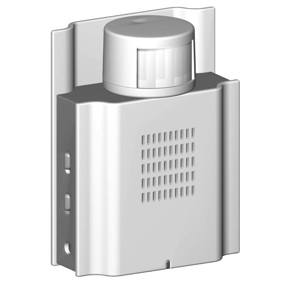 PRODUKTÖVERSIKT VY FRAMSIDA SWE 1 2 3 4 5 6 1. Roterbar Rörelsesensor Detekterar rörelse och aktiverar båda alarmen på rörelsesensorn och klockenheten i överrensstämmelse med de valda inställningarna.