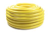 Gul Vattenslang Knittingarerad PVC-slang ed gul yttertub Vid byggarbetsplatser, trädgårdsanläggningar, isbanor etc. Slangen tål hårda tag, är lätt att arbeta ed sat kinkfri.