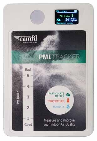 PM1 Tracker är ett mätinstrument för mätning av inomhusluftens kvalitet (IAQ).