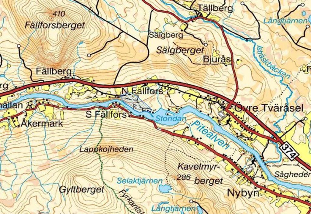 Jönsforsen Kommun Beskrivning Motiv för urval Skydd Tillgänglighet Älvsbyn På norra sidan av Piteälven vid Jönsforsen är ett område med ett 30-tal kokgropar nära stranden intill forsen.