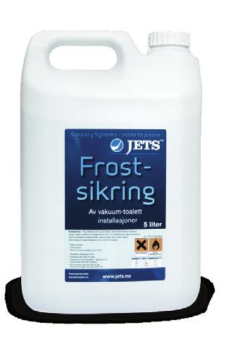 Förhindrar frost i toalett, pump och rörsystem, så att du slipper obehagligt