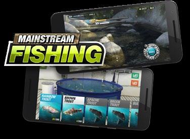 Apple, Gplay Android Monetarisering mobil: Free to play/ reklam / mikrotransaktioner Partner: Endeavor och Pro Bull Riders Mainstream Fishing Mobil Beskrivning: Mainstream
