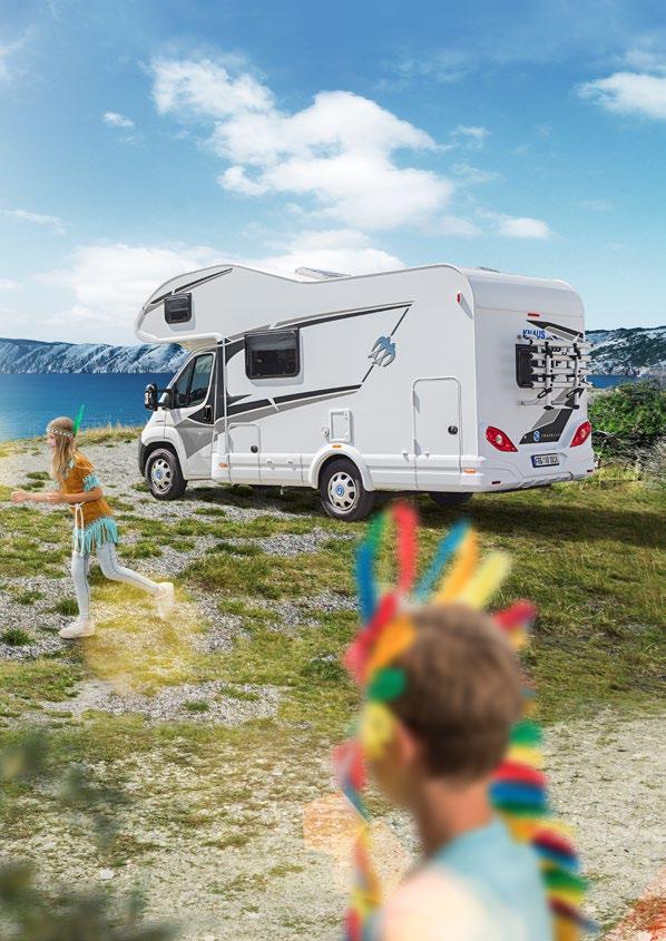 L!VE TRAVELLER HÖJDPUNKTER & VARIANTER 128 129 Tjocka aluminiumprofiler ger extra stabilitet för