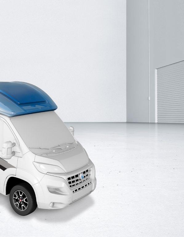 KNAUS EXTERIÖR KVALITET 22 23 1. TAKHUV AV GLASFIBERARMERAD PLAST 1 Markant design, isolering integrerad i strukturen och naturligtvis maximalt hagelskydd. Som tillval med stort panoramatak. 1 2.