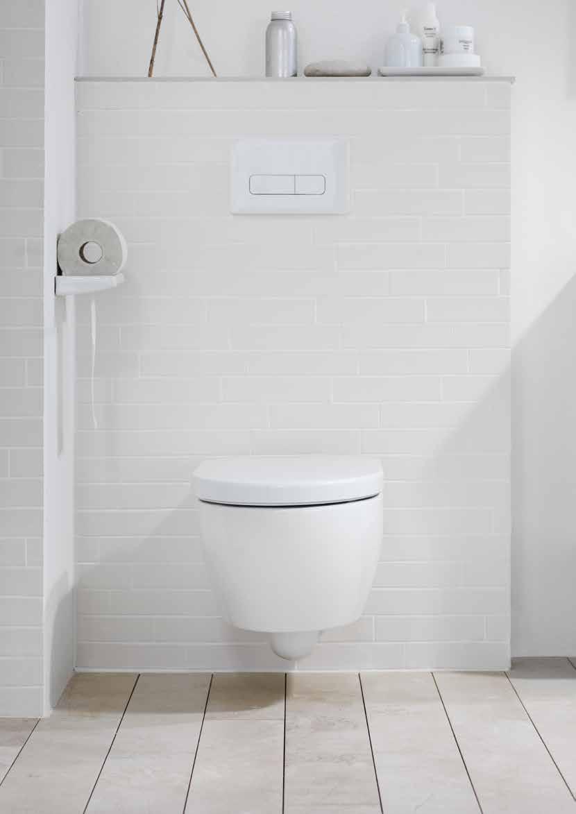 WC-STOLAR / IFÖ ICON RIMFREE En vägghängd WC är inte bara trevlig att vila ögonen på, den underlättar