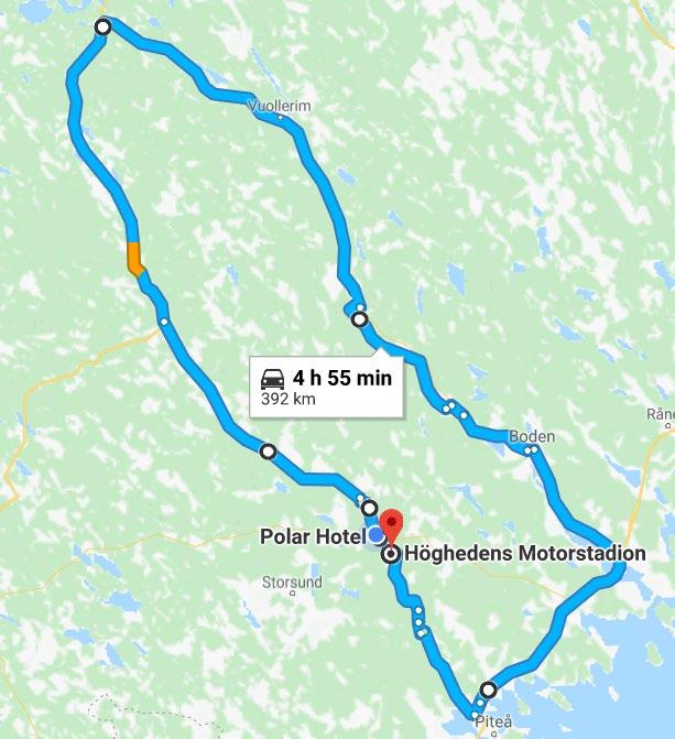 Dag 1: Stora elbilsklassen e-gp Nordic: Program: 08.00 Förarregistrering Älvsby motorstation 09.