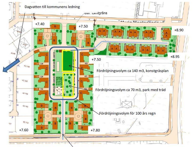 Av grundkartan framgår att det finns befintliga va-ledningar till den avstyckade gården och i planområdets södra del som behöver flyttas.