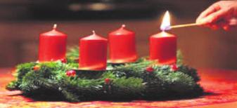 Program December Söndag 3 ADVENTSGUDSTJÄNST Ett nådens år,, Ann-Britt Gällring Anna Eriksson, Körsång Insamlingen till Equmeniakyrkans internationella arbete påbörjas JULKRUBBAN på stán, på