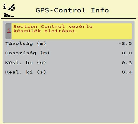 Manövrering AXIS ISOBUS 4 Ändring av värdena 4. Öppna fönster för önskad inmatning. 5. Mata in de nya värdena. 6. Tryck på OK. 7. Tryck på knappen Använd värde. Beräkningen för OptiPoint har utförts.