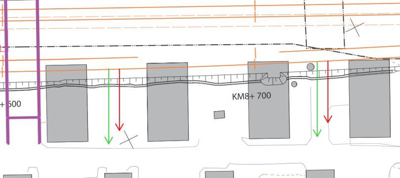 BILAGA F SIDA 15 (74) 8+600-750, Norr Industribyggnader 14 0 Kommentar: Rivningsprocess av samtliga byggnader inom området pågår. fastigheten inom ej detaljplanelagt område.
