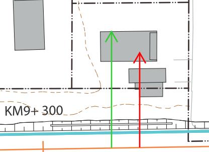 BILAGA F SIDA 37 (74) 9+325, Söder Villa 31 22 Kommentar: Tvåplans trävilla något lägre än järnvägsområdet. Ny bullerskärm planeras framför huset i samband med utbyggnad av.