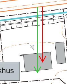 BILAGA F SIDA 42 (74) 9+550, Norr Villa 22 21 Befintligt utförande: Tvåplans trävilla i samma nivå som. Ny bullerskärm planeras i fastighetsgräns.