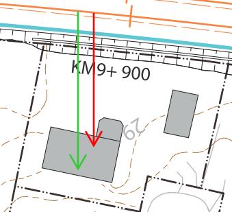 BILAGA F SIDA 61 (74) 9+900, Norr Villa 19 20 Befintligt utförande: Treplans tegelvilla med ett trähus på tomten. fastigheten inom en stadsplan som vann laga kraft år 1960.