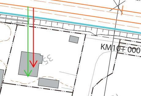 BILAGA F SIDA 63 (74) 9+975, Norr Villa 19 20 Befintligt utförande: Tvåplans trävilla. Ny bullerskärm planeras i fastighetsgräns. fastigheten inom en stadsplan som vann laga kraft år 1960.