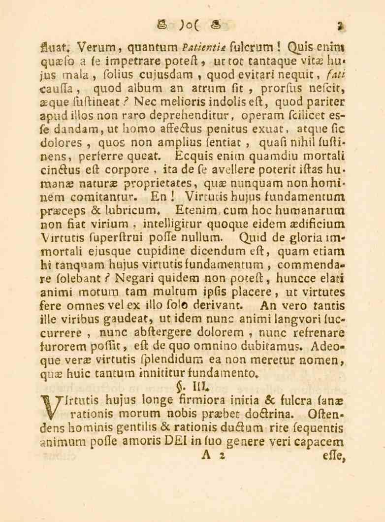 3 fluat, Verum, quantum PatiemU fulcrum!