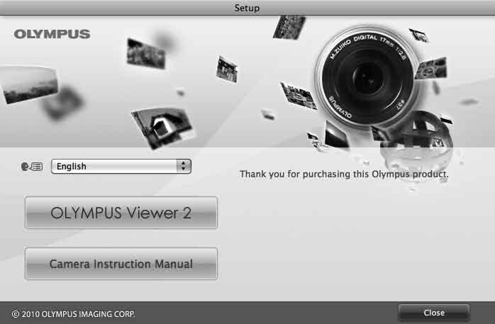 OLYMPUS Viewer 2 Windows XP (Service Pack 2 eller Operativsystem senare)/windows Vista/Windows 7 Processor Pentium 4 1,3 GHz eller bättre 1 GB eller mer (2 GB eller mer RAM rekommenderas) Ledigt 1 GB