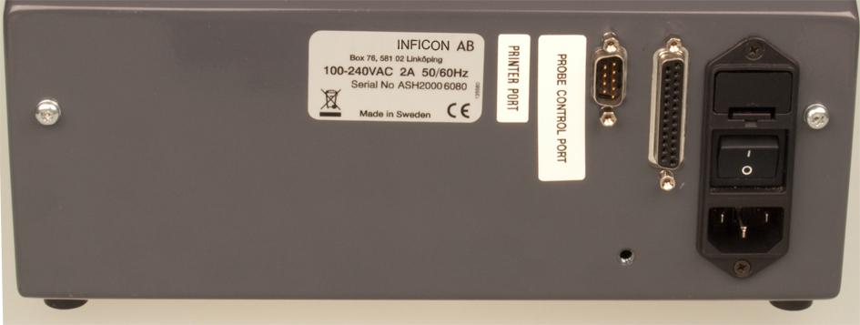 3.3 Dioder De två dioderna visar status för instrumentet enligt följande: Långsamt blinkande grönt under uppvärmningsfasen.