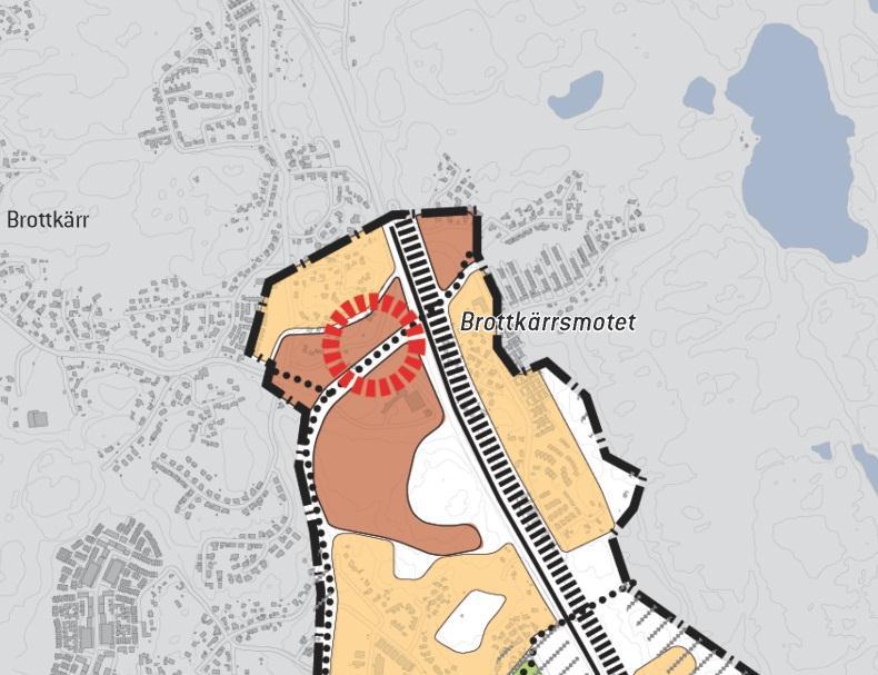 11 Figur 5 Utdrag ur Översiktsplan för Göteborg, fördjupad för Södra Askim, kartan över användning av mark- och vattenområden Krogabäcken anges i planen ha en viktig funktion som spridningskorridor