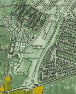 Pedagogen Park Sida 5 1215-161 Mölndal Stad 2015-11-20 Figur 3. Karta från 1973 till vänster, till höger en geologisk karta visande att området som helhet består av glacial lera.