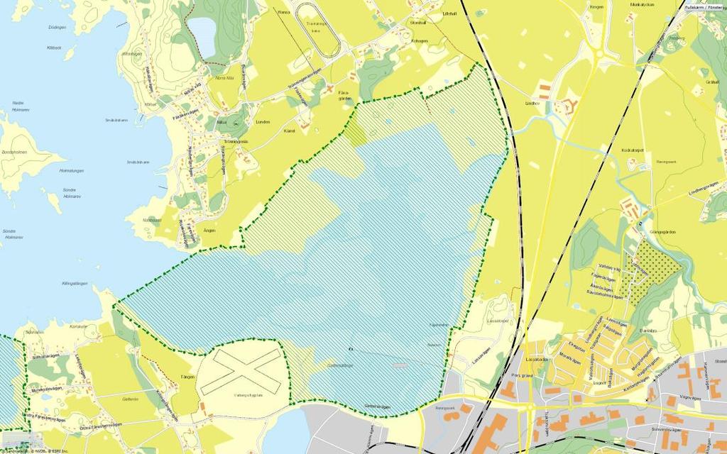 2 Områdesbeskrivning I den fördjupade översiktplanen för Varbergs kommun framgår att utbyggnad av dubbelspår av järnvägen samt tågtunnel ska prioriteras.