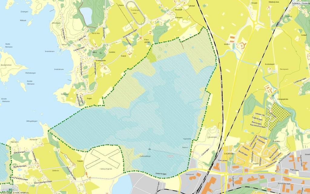 2 Områdesbeskrivning I den fördjupade översiktplanen för Varbergs kommun framgår att utbyggnad av dubbelspår av järnvägen samt tågtunnel ska prioriteras.