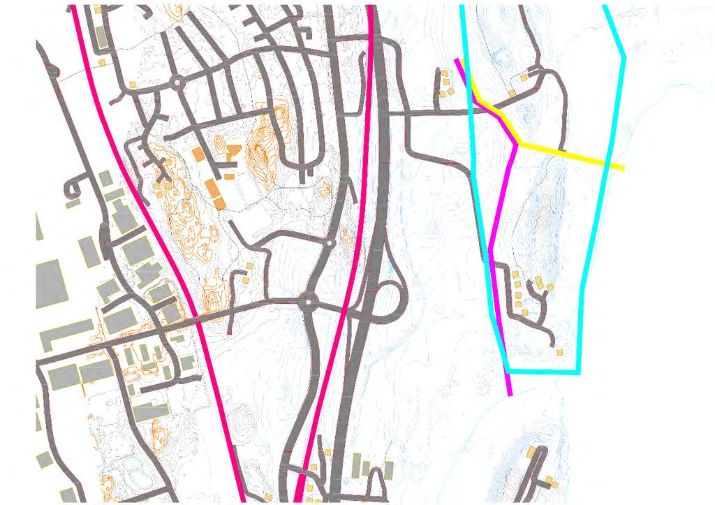 Sida 14 (18) 6.5 Alternativ 5 Ingen omledning utan täta diken av sträckan som går genom vattenskyddsområdet samt kompensationsåtgärder Ingen omledning utförs i detta alternativ.