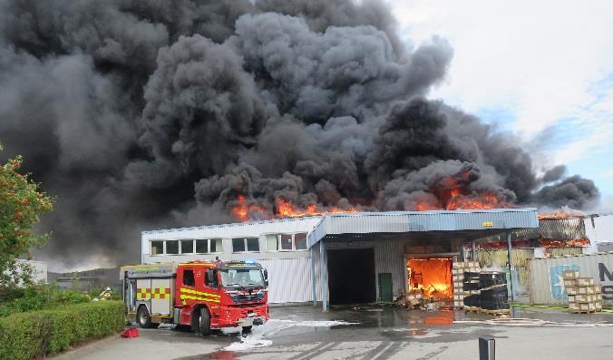 Olycks- och arbetsmiljöutredning Arbetsplatsolycka vid brand i större lagerbyggnad Kryptongatan, Åbro industriområde, Mölndal