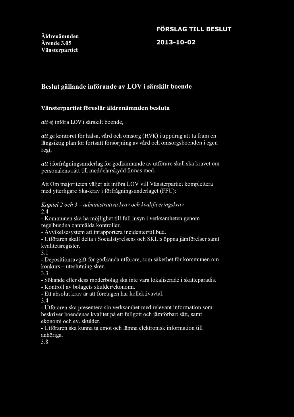 Äldrenämnden Ärende 3.