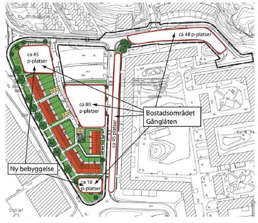 11 Figur 2-5 Kartan visar hur den framtida parkeringstillgången ska