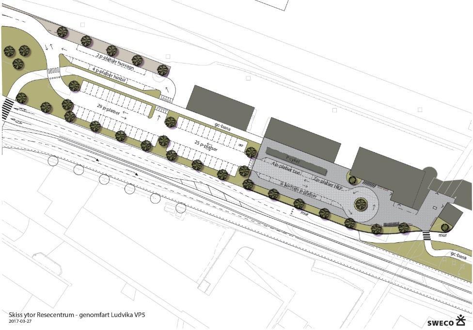 9(16) station. Även på den nya torgytan som föreslås framför entrén till stationen kan med fördel låsbara cykelställ placeras.