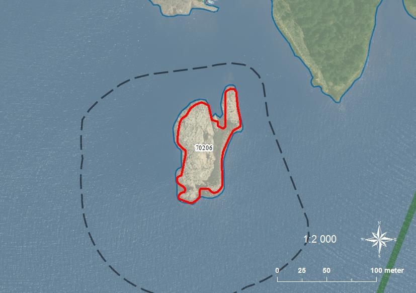 70206 Fällans sydskär SE0540078 2-3 0,42 Klippskär med enstaka buskar, men som mestadels är kalt. Mest sly och buskar växer mellan öarna. Mycket viktig lokal för tärnor och måsfåglar.