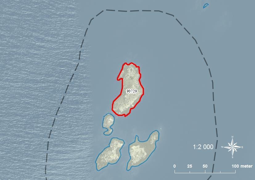 90729 St. Björkholmens V-skär SE0540085 1 0,27 Klippskär med några enstaka buskar.