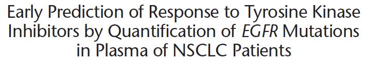 with T790M mutation by the PCR test EGFR ex 19 del EGFR L858R erlotinib gefitinib