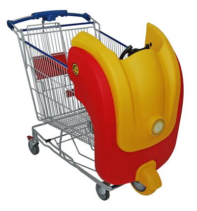 Vagnen är stackningsbar och tar mindre plats i butiken. 1 sittplats i bilen och 2 i barnstolen.