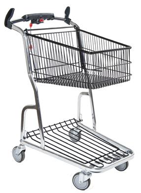 Lägre korgkant gör det lättare att lasta i och ur scanningkassarna.