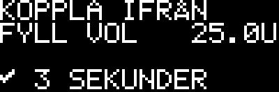 bruksanvisning. Tryck på f för att välja. 4. Se till att din kateter är frånkopplad.