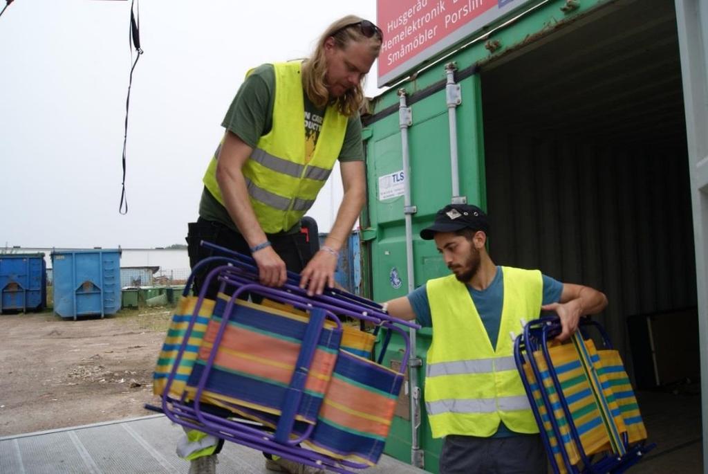 Här finns goda möjligheter att utnyttja lämpligt avfall som uppstår i andra verksamheter och på så sätt minska uttaget av jungfruligt material.
