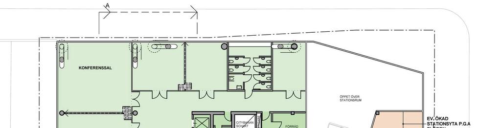 Illustration av entré till stationen från Klarabergsgatan.