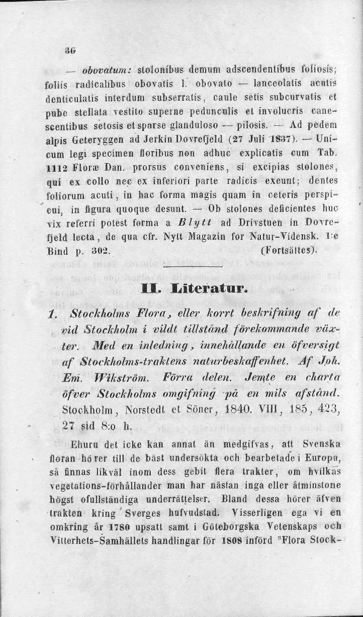 36 obovatum: slolonibus demur» adscendentibus foliosis; foliis radicalibns obovatis 1.