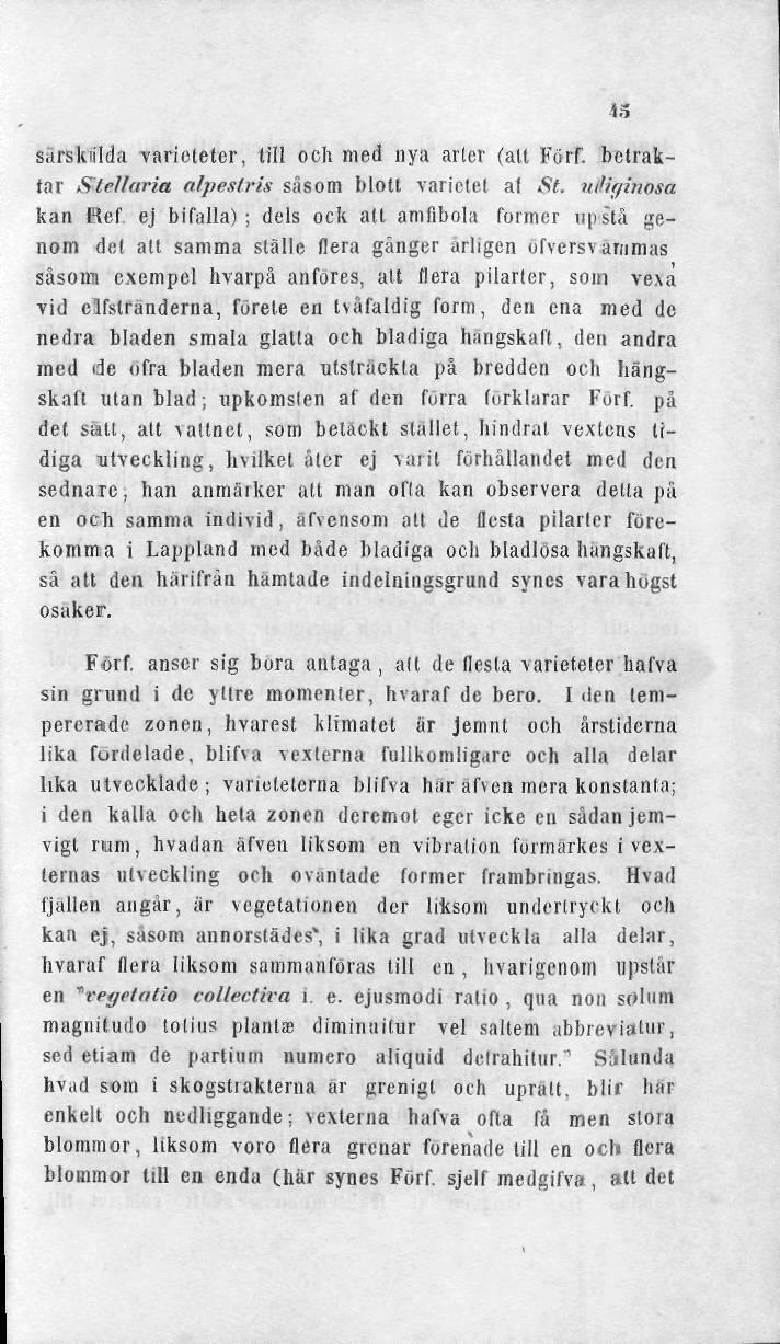 sarskiiida varicteter, till och med nya arter (alt Förr.
