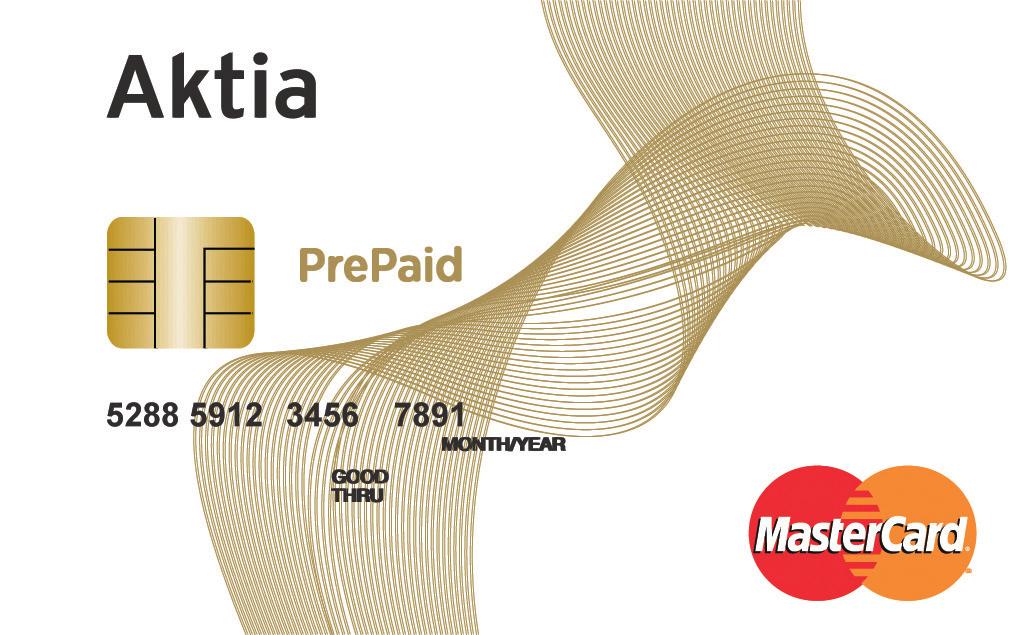 utomlands På Aktia Prepaid Laddbart-kort kan du ladda in en summa mellan 20 och 2500 /dygn För vem är Aktia Prepaid?