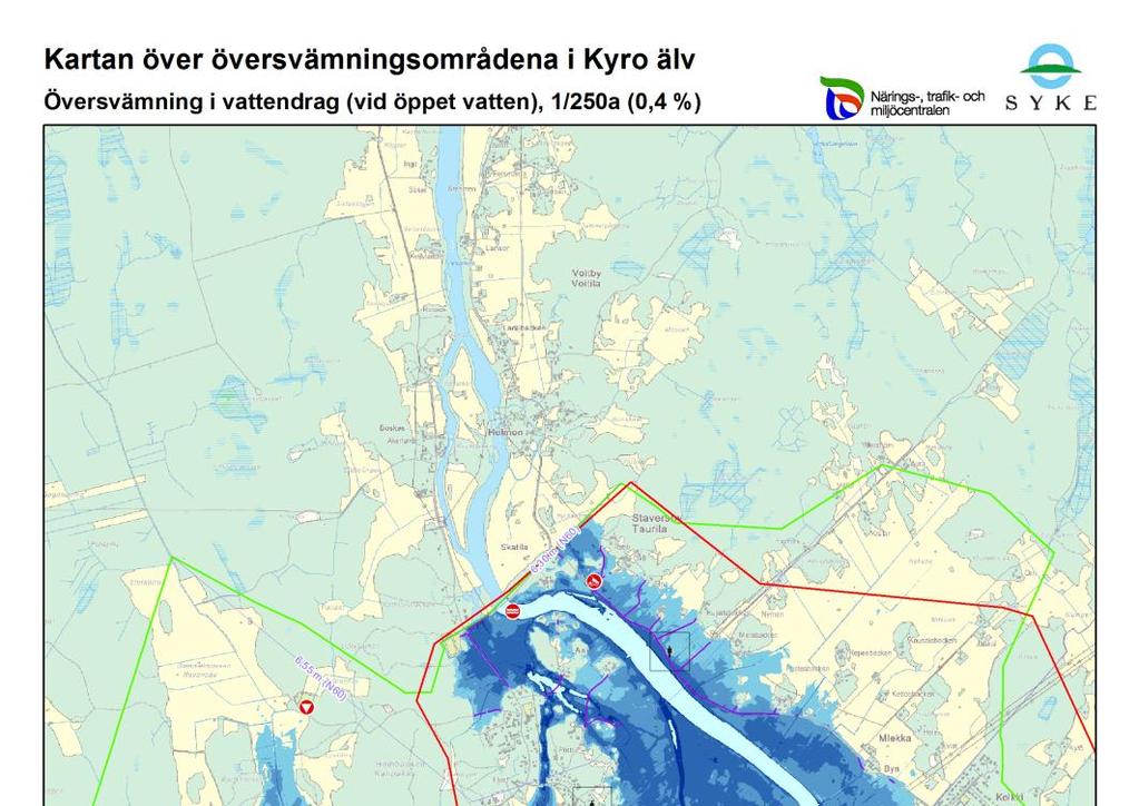 Översvämningskartorna över