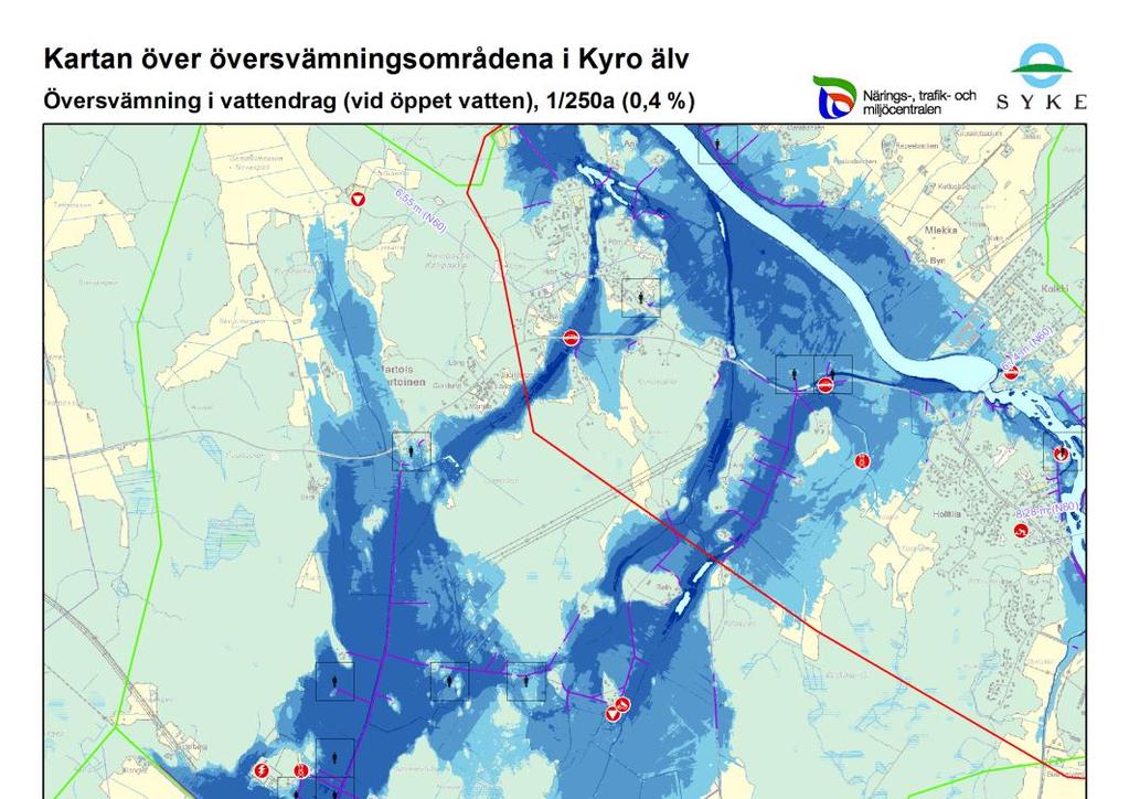 Översvämningskartorna över