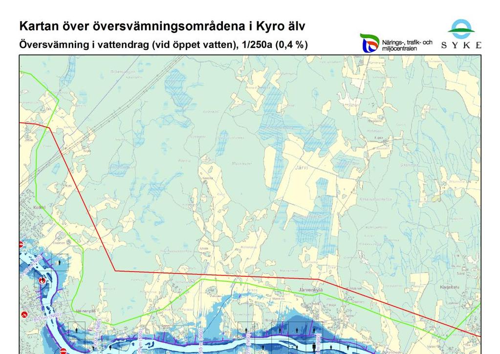 Översvämningskartorna över