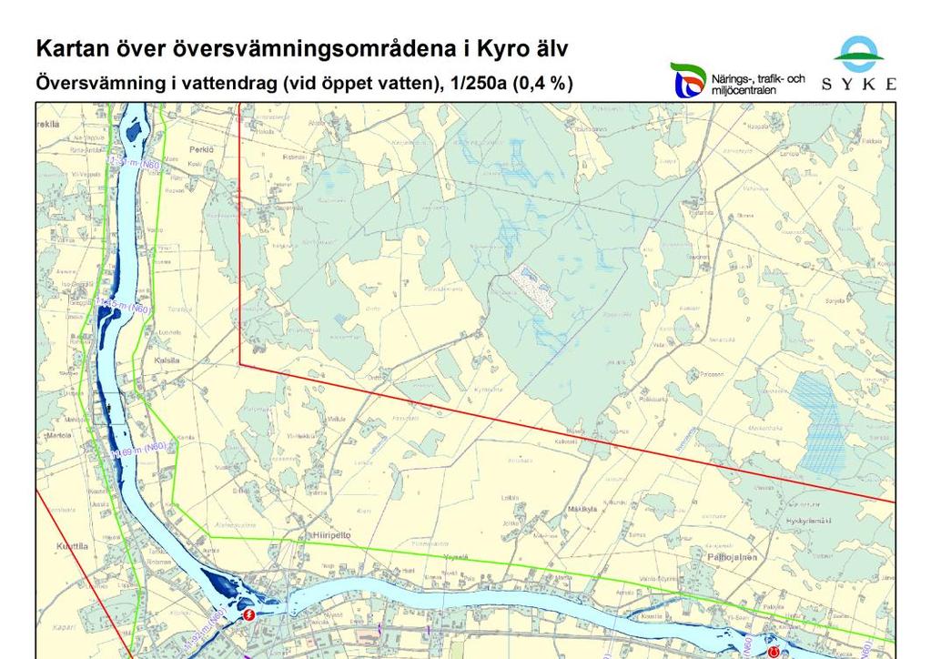 Översvämningskartorna över