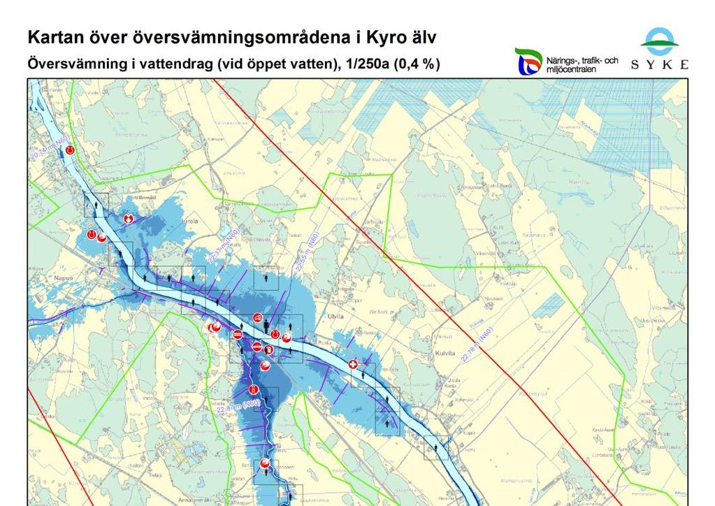 Översvämningskartorna över