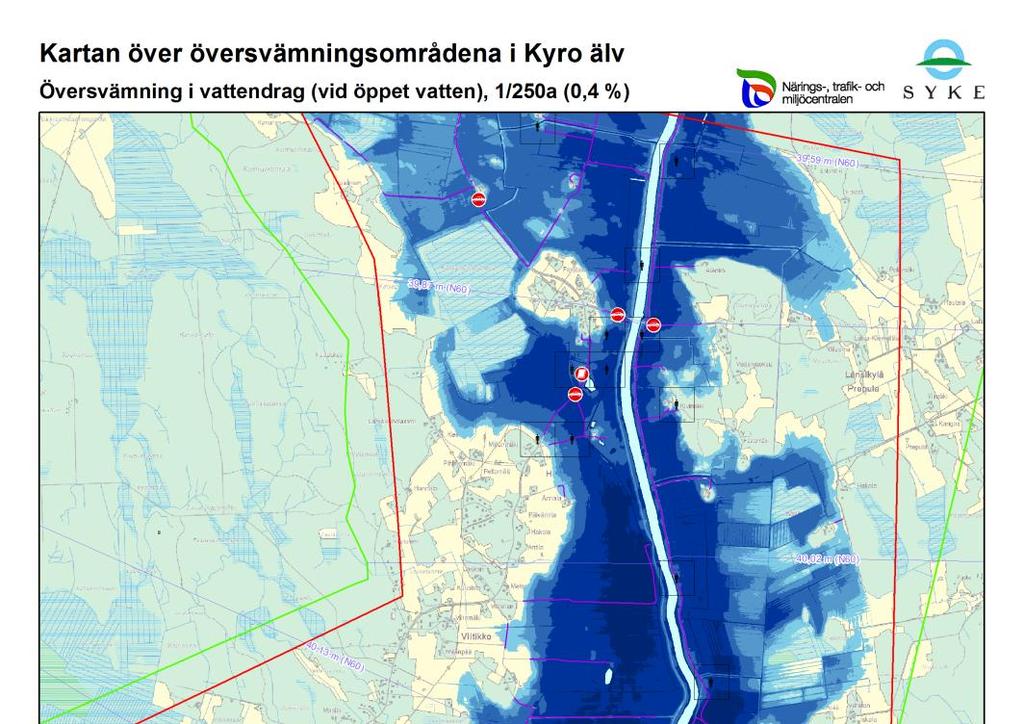 Översvämningskartorna över