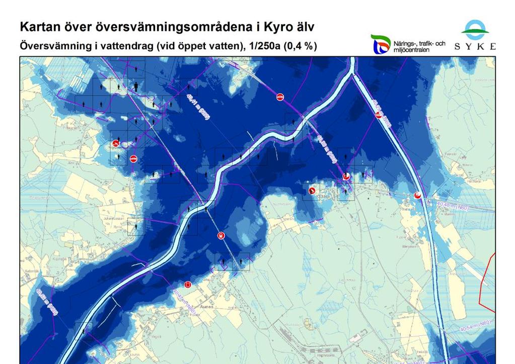 Översvämningskartorna över